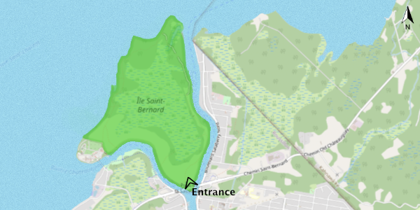 Map Location of Parc Île Saint Bernard